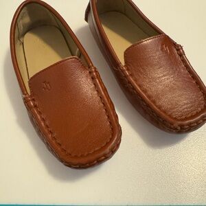Brown Leather Toddler Loafers